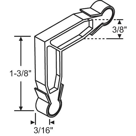 Strybuc Die Cast Tilt Corner Key 900-17541